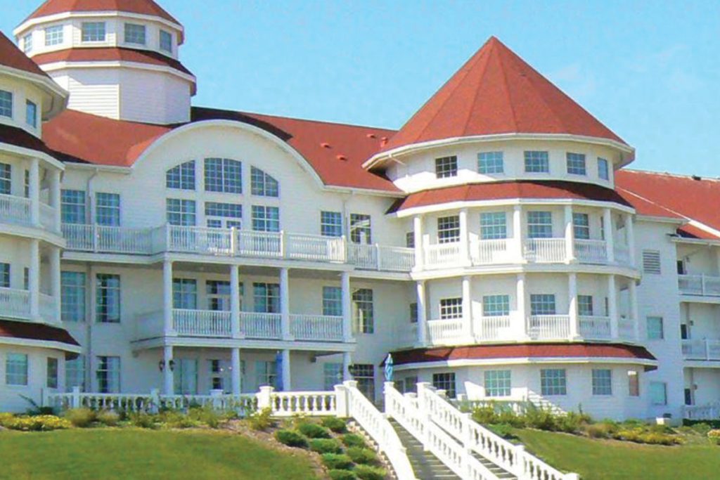 Exterior shot of Blue Harbor Resort