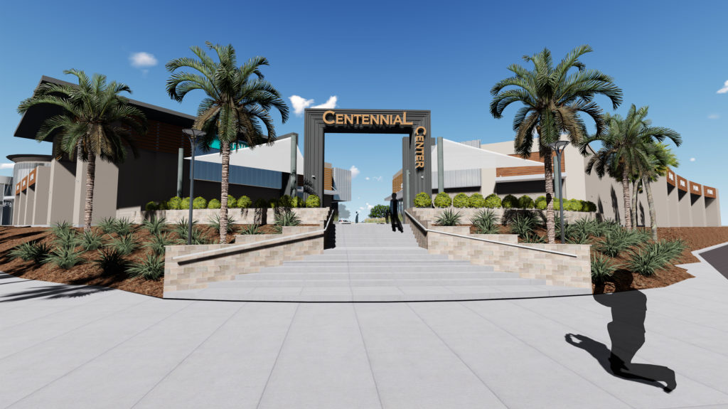 Centennial Center Entrance rendering