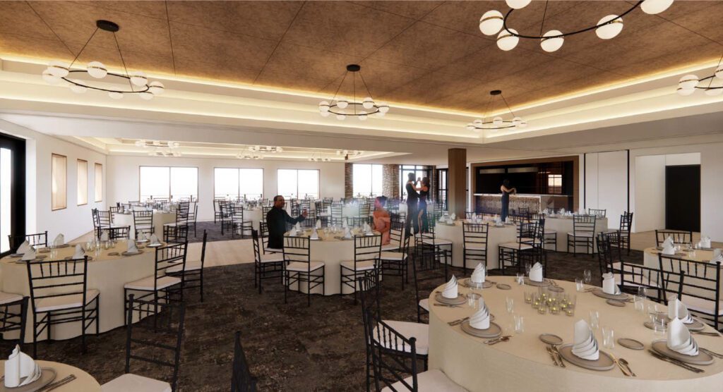 Interior rendering of Banquet area Jefferson City Country Club - Jefferson City