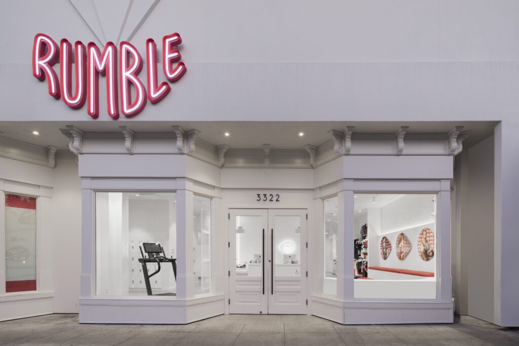 Exterior entry of Rumble Fitness